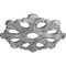 Ekena Millwork Angel Medallion (Canopies up to 4 3/8"), 20 7/8"OD x 3 5/8"ID x 1"P, Ultra Pure White Crackle CM20ANUWC - alternate 2
